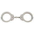 Peerless Handcuff Company Model 702C Oversize Chain Link Handcuff - Nickel Finish