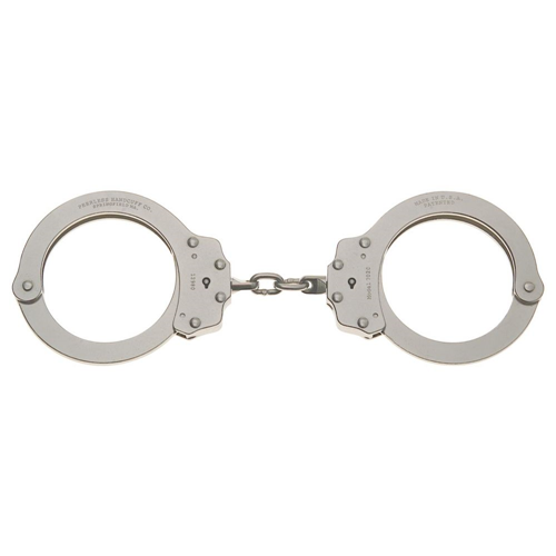 Peerless Handcuff Company Model 702C Oversize Chain Link Handcuff - Nickel Finish