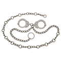 Peerless Handcuff Company Model 7003C 54'' Waist Chain w/ Handcuffs at Navel
