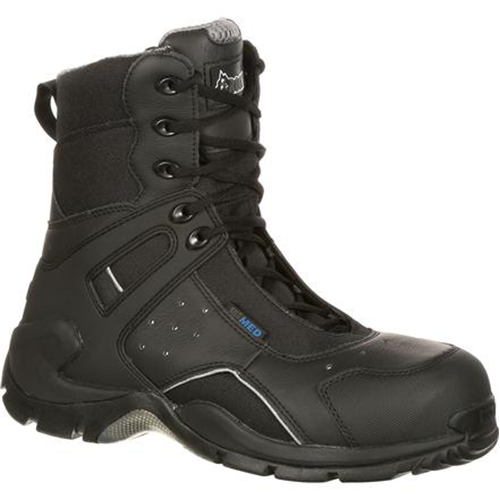 Rocky International 1st Med Carbon Fiber Toe Puncture-Resistant Side-Zip Waterproof Public Service Boot