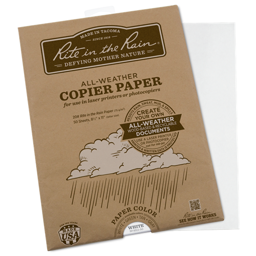 Rite in the Rain All-Weather Copier Paper (8.5'' x 11'')