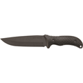 Schrade 1095 High Carbon Steel Blade, Full Tang, TPE Handles, Polyester Sheath w/Ferro Rod, Sharpener