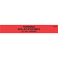 Sirchie Sealed Evidence Seals Warning!