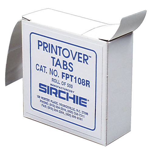 Sirchie PrintOver Tabs on a Roll