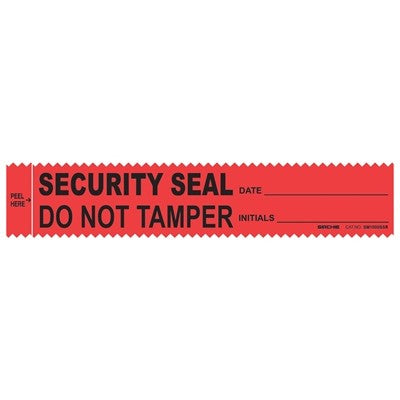 Sirchie Red Security Seal Evidence Integrity Strips