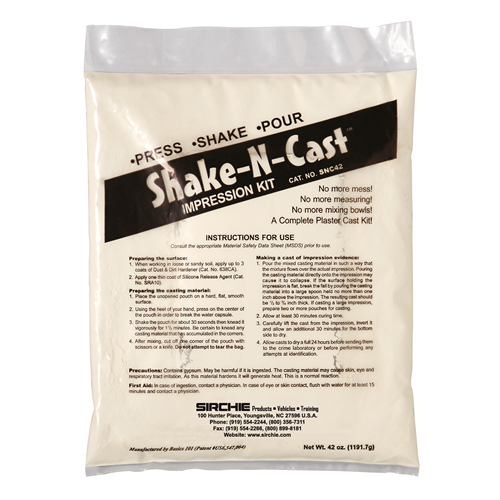 Sirchie Shake-N-Cast Impression Kit