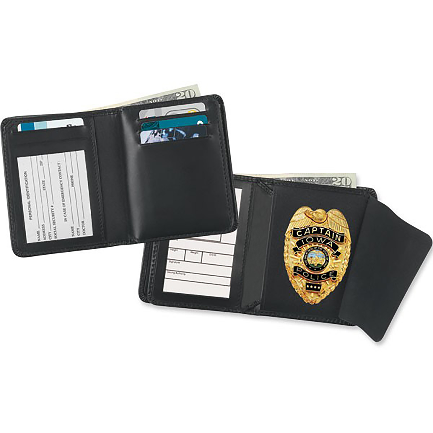 Strong Leather Company Hidden Badge Wallet