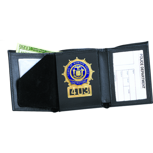 Strong Leather Company Tri-Fold Badge Wallet - Dress