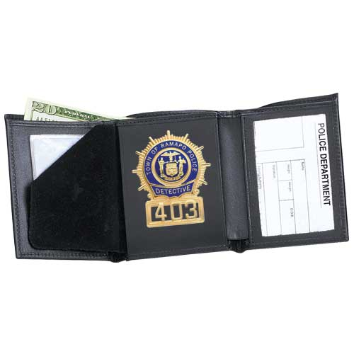 Strong Leather Company Tri-Fold Badge Wallet - Dress