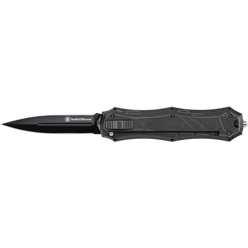 Smith & Wesson OTF Assist, Finger Actuator, Black Spear Point Blade AUS-8 Steel. No Ship CA, NY, MA, MI