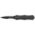 Smith & Wesson OTF Assist, Finger Actuator, Black 40% Serrated Spear Point Blade AUS-8. No Ship CA, NY, MA