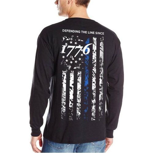 Thin Blue Line Men's Longsleeve T-Shirt -1776