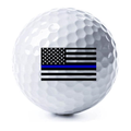 Thin Blue Line 3 Pack - Thin Blue Line American Flag Golf Balls