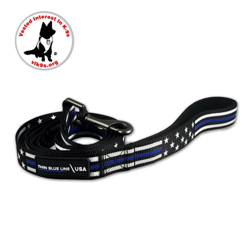 Thin Blue Line Dog Leash, Standard