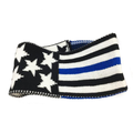 Thin Blue Line Women's Winter Headband - Thin Blue Line American Flag