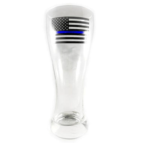 Thin Blue Line 20 oz. ARC Grand Pilsner Glass, Thin Blue Line