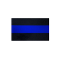 Thin Blue Line Classic Thin Blue Line Car Decal, 3 x 5 Inches, Reflective