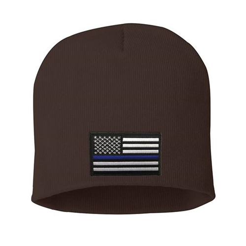 Thin Blue Line Thin Blue Line Knit Beanie 8 Inch