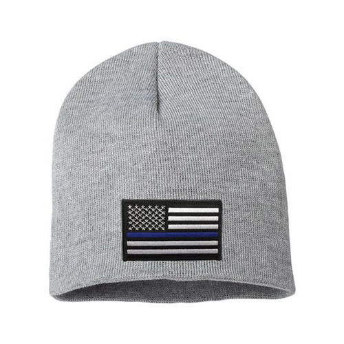 Thin Blue Line Thin Blue Line Knit Beanie 8 Inch