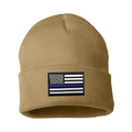 Thin Blue Line Thin Blue Line Flag Embroidered Beanie