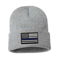 Thin Blue Line Thin Blue Line Flag Embroidered Beanie