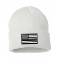 Thin Blue Line Thin Blue Line Flag Embroidered Beanie