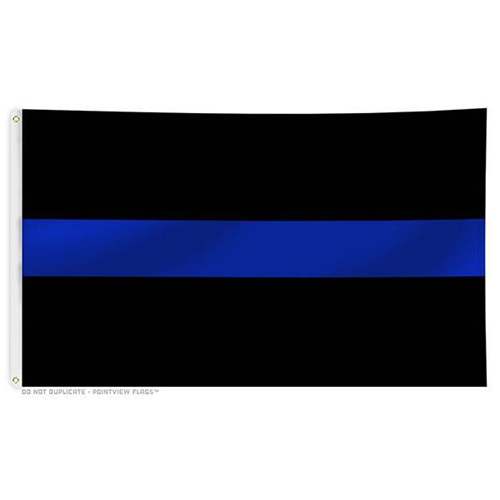 Thin Blue Line Thin Blue Line Flag, 4 x 6 Ft