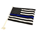 Thin Blue Line Car Flag