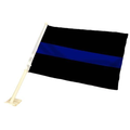 Thin Blue Line Car Flag