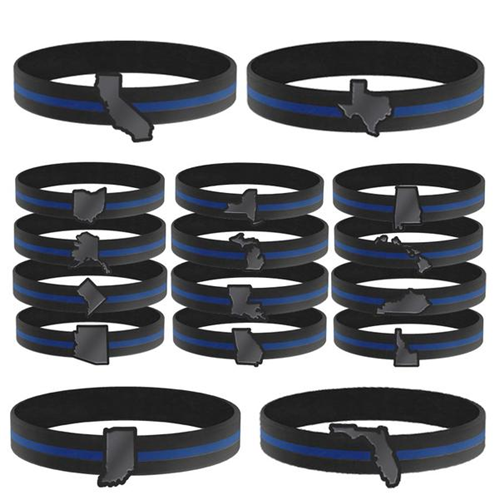Thin Blue Line Bracelet