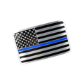 Thin Blue Line Belt Buckle - Thin Blue Line Flag