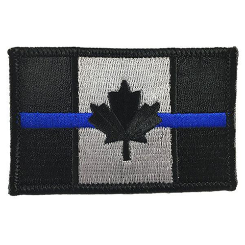 Thin Blue Line Canadian Thin Blue Line Patch, 2 x 3 Inches, Sew On