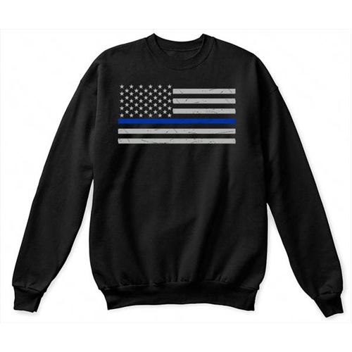 Thin Blue Line Crew Neck - Classic, Thin Blue Line