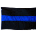 Thin Blue Line DuraSleek - Thin Blue Line Flag, Sewn & Embroidered, 3 x 5 Feet