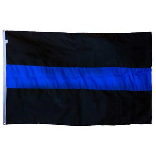 Thin Blue Line DuraSleek - Thin Blue Line Flag, Sewn & Embroidered, 3 x 5 Feet