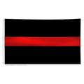 Thin Blue Line Thin Red Line Flag, Sewn, 3 x 5 Ft