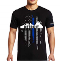 Thin Blue Line T-Shirt - Detroit Large, Thin Blue Line