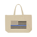 Thin Blue Line Tote Bag w/Flag, Thin Blue Line