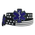 Thin Blue Line EMS Bracelet, 8 Inch