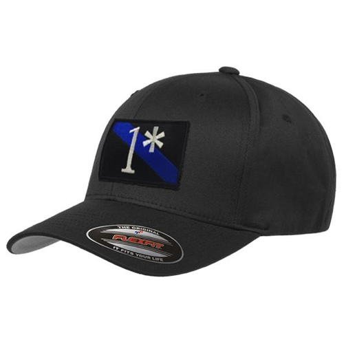 Thin Blue Line FlexFit Hat - 1* Asterisk Thin Blue Line