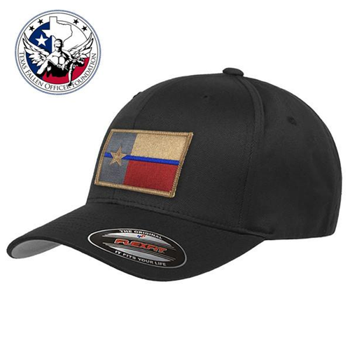 Thin Blue Line FlexFit Hat - Texas Thin Blue Line Flag