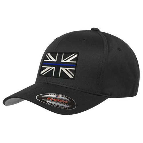 Thin Blue Line FlexFit Hat - UK Thin Blue Line Flag