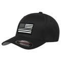 Thin Blue Line FlexFit Hat - Thin Silver Line Flag
