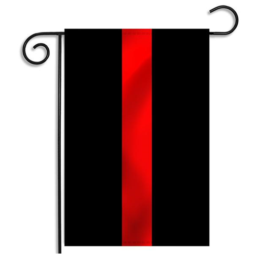 Thin Blue Line Thin Red Line Garden Flag, 12.5 x 18 Inches
