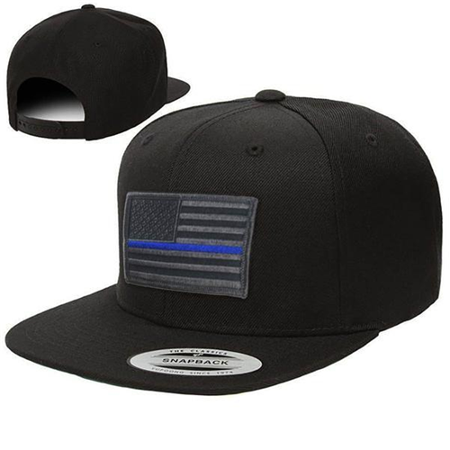 Thin Blue Line Snapback - Subdued Thin Blue Line American Flag