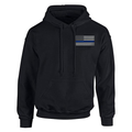 Thin Blue Line Hoodie - Thin Blue Line American Flag