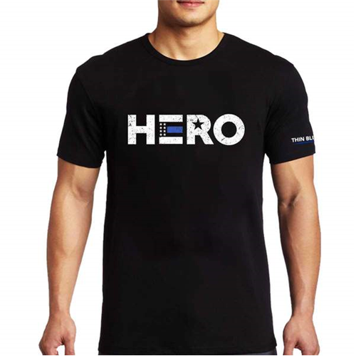 Thin Blue Line Men's T-Shirt, HERO - Thin Blue Line USA