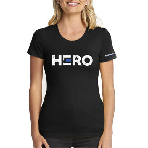 Thin Blue Line Women's T-Shirt - Hero, Thin Blue Line