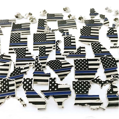 Thin Blue Line Hawaii, Thin Blue Line American Flag Pin