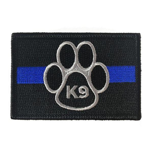 Thin Blue Line K9 Patch, Thin Blue Line, 2 x 3 Inches, Sew On